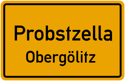 Ortsschild Probstzella Obergölitz