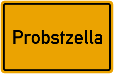 Ortsschild von Gemeinde Probstzella in Thüringen