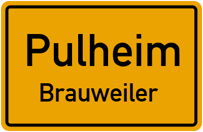 Ortsschild Pulheim Brauweiler