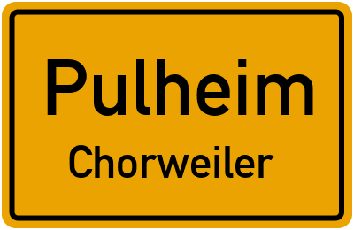 Straßenverzeichnis Pulheim Chorweiler