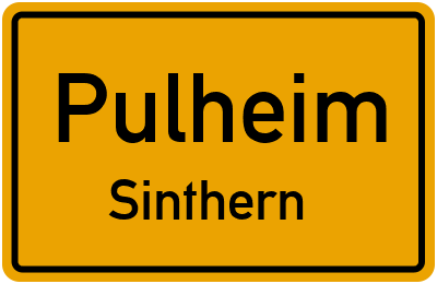 Ortsschild Pulheim Sinthern
