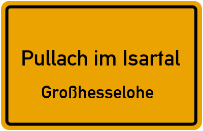 Straßenverzeichnis Pullach im Isartal Großhesselohe