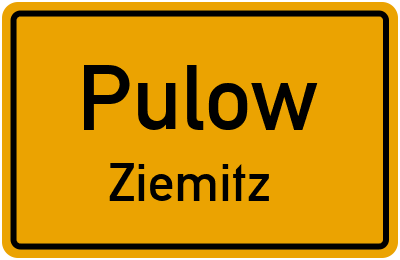 Straßenverzeichnis Pulow Ziemitz