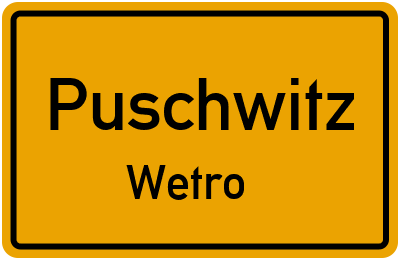 Straßenverzeichnis Puschwitz Wetro