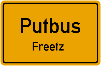 Straßenverzeichnis Putbus Freetz