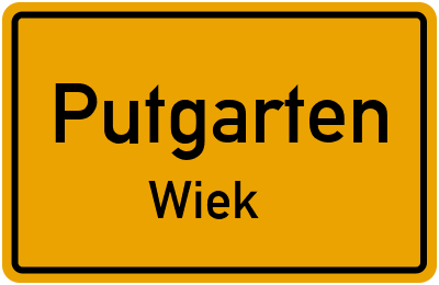 Straßenverzeichnis Putgarten Wiek