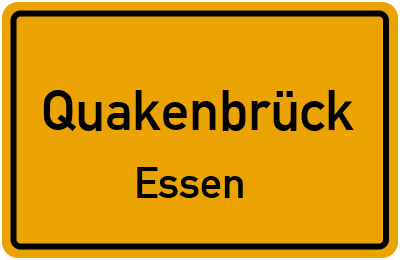 Straßenverzeichnis Quakenbrück Essen