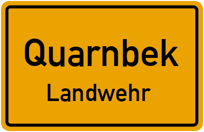 Straßenverzeichnis Quarnbek Landwehr