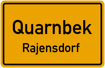 Straßenverzeichnis Quarnbek Rajensdorf