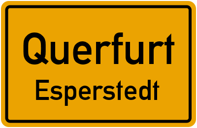 Straßenverzeichnis Querfurt Esperstedt