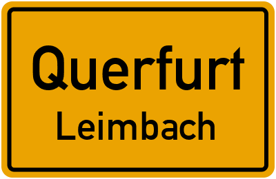 Straßenverzeichnis Querfurt Leimbach