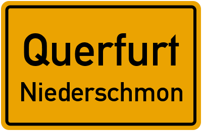 Straßenverzeichnis Querfurt Niederschmon