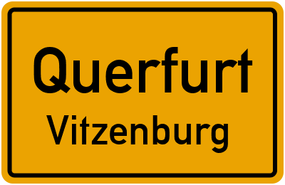 Straßenverzeichnis Querfurt Vitzenburg