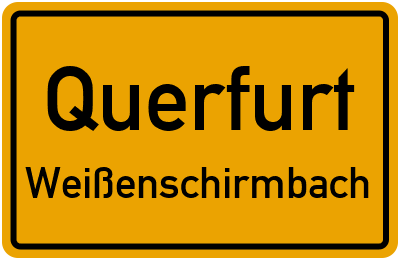 Straßenverzeichnis Querfurt Weißenschirmbach
