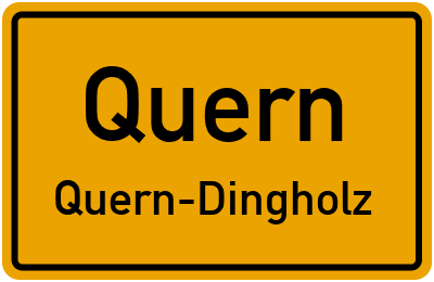 Straßenverzeichnis Quern Quern-Dingholz