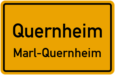 Straßenverzeichnis Quernheim Marl-Quernheim