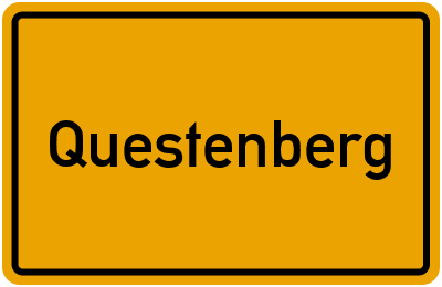 Ortsschild von Gemeinde Questenberg in Sachsen-Anhalt