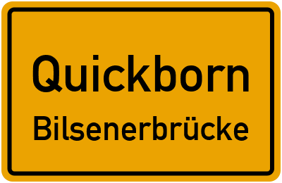 Straßenverzeichnis Quickborn Bilsenerbrücke