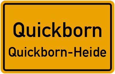 Straßenverzeichnis Quickborn Quickborn-Heide
