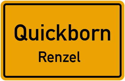 Straßenverzeichnis Quickborn Renzel