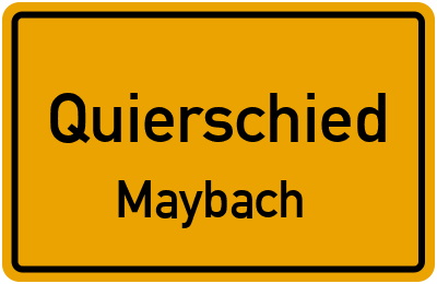 Straßenverzeichnis Quierschied Maybach