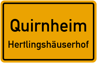 Straßenverzeichnis Quirnheim Hertlingshäuserhof