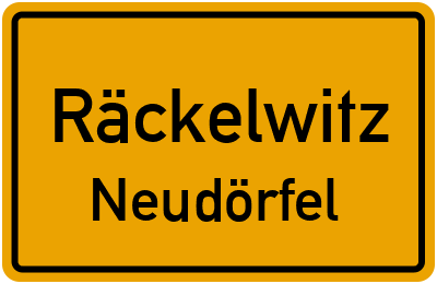 Straßenverzeichnis Räckelwitz Neudörfel