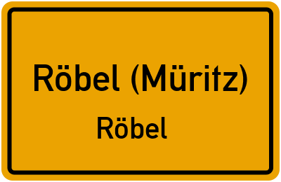 Straßenverzeichnis Röbel (Müritz) Röbel