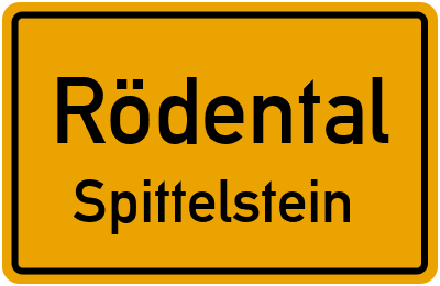 Straßenverzeichnis Rödental Spittelstein