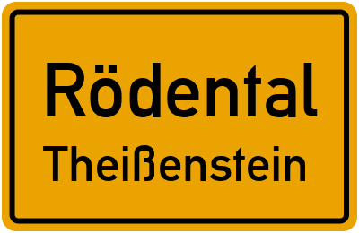 Straßenverzeichnis Rödental Theißenstein