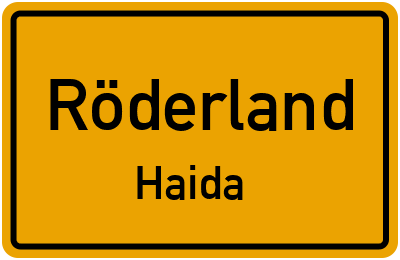 Straßenverzeichnis Röderland Haida