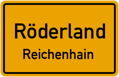 Straßenverzeichnis Röderland Reichenhain
