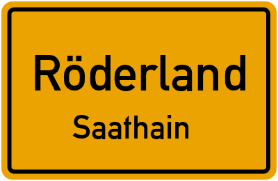 Straßenverzeichnis Röderland Saathain