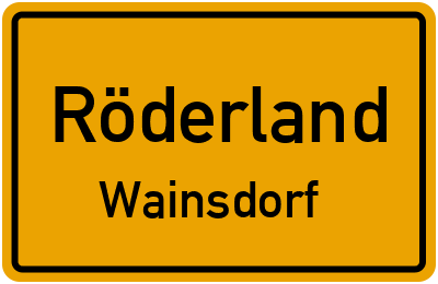 Straßenverzeichnis Röderland Wainsdorf