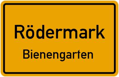 Straßenverzeichnis Rödermark Bienengarten