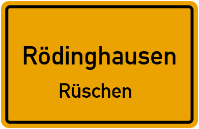Straßenverzeichnis Rödinghausen Rüschen