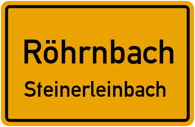 Straßenverzeichnis Röhrnbach Steinerleinbach