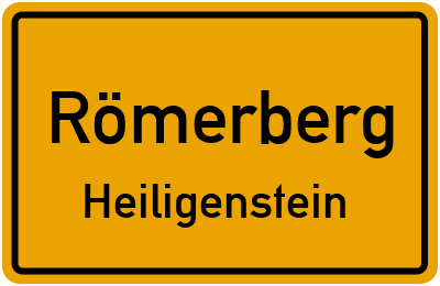 Straßenverzeichnis Römerberg Heiligenstein