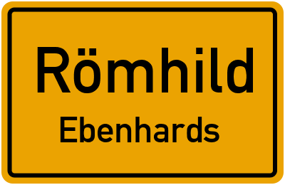 Straßenverzeichnis Römhild Ebenhards