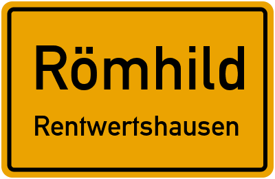 Straßenverzeichnis Römhild Rentwertshausen