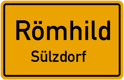 Ortsschild Römhild Sülzdorf