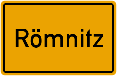Ortsschild von Gemeinde Römnitz in Schleswig-Holstein
