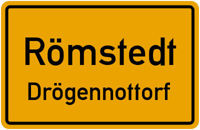 Ortsschild Römstedt Drögennottorf