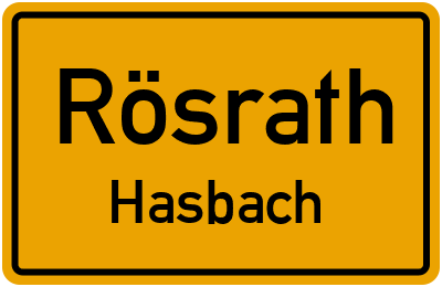 Straßenverzeichnis Rösrath Hasbach