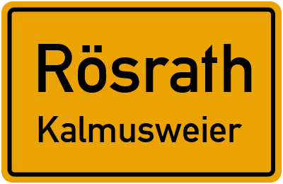 Straßenverzeichnis Rösrath Kalmusweier
