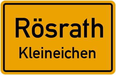 Straßenverzeichnis Rösrath Kleineichen