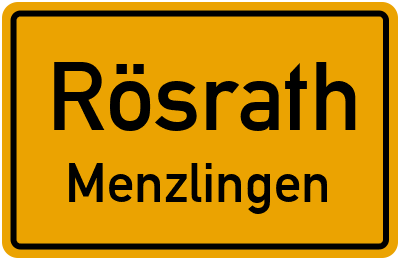 Straßenverzeichnis Rösrath Menzlingen