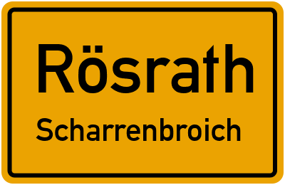 Straßenverzeichnis Rösrath Scharrenbroich