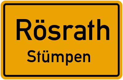 Straßenverzeichnis Rösrath Stümpen