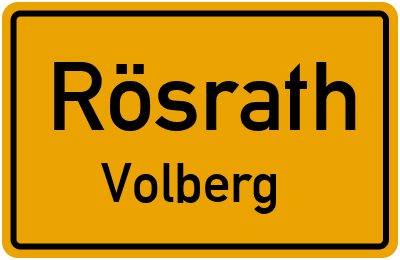 Straßenverzeichnis Rösrath Volberg